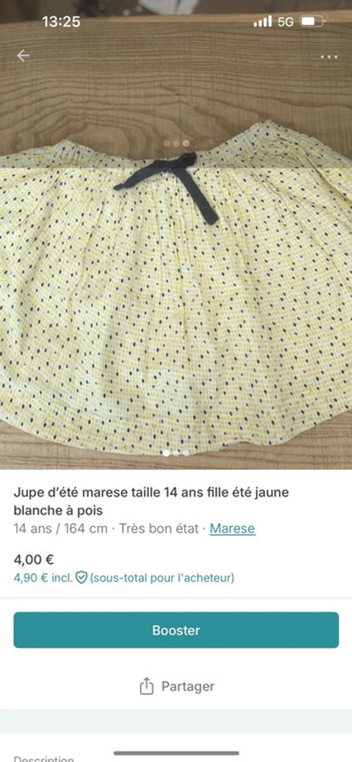 Ensemble tape à l’œil 14 ans marese tape à l’œil été t-shirt jupe jaune fleurs - photo numéro 3