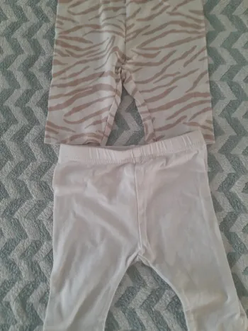 2 leggings court 12mois