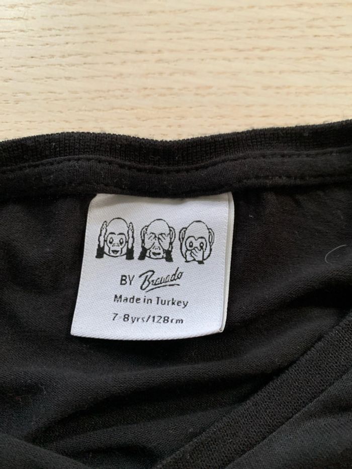 Tee-shirts noir singe 7/8 ans Primark - photo numéro 4