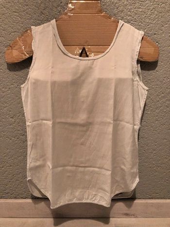 AB4- Blouse sans manches gris perle « noa noa » T S (36-38) portée 2-3 fois