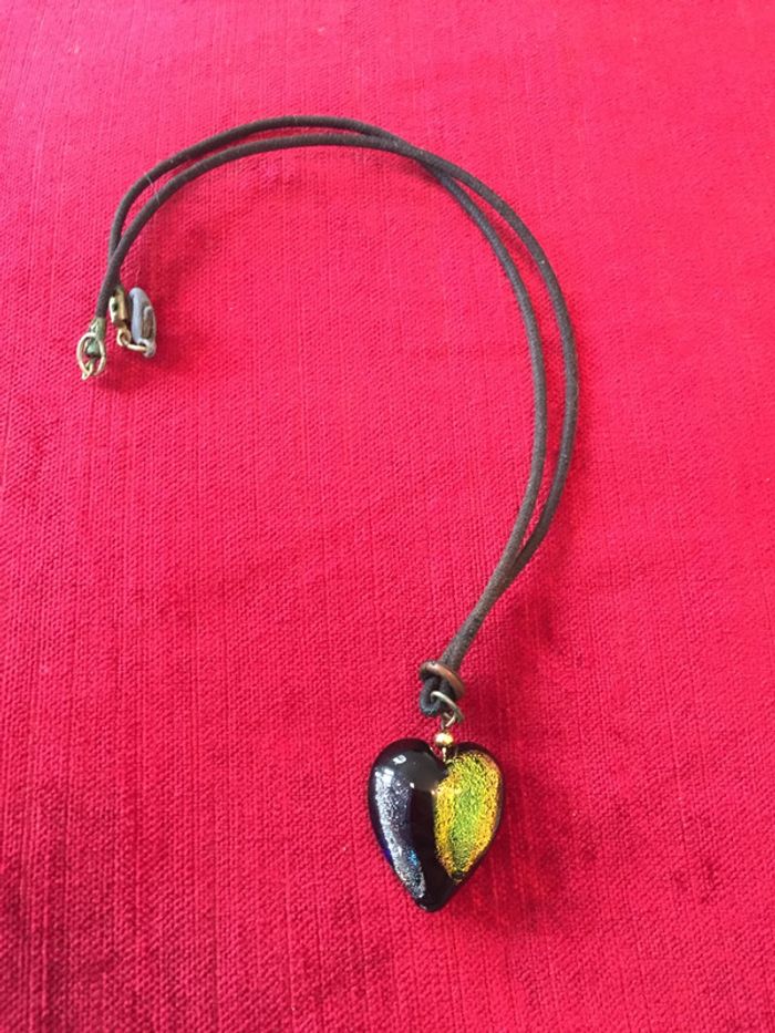 Pendentif cœur coloré - photo numéro 2