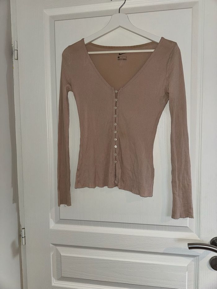 T shirts Nike rose manche longue - photo numéro 2