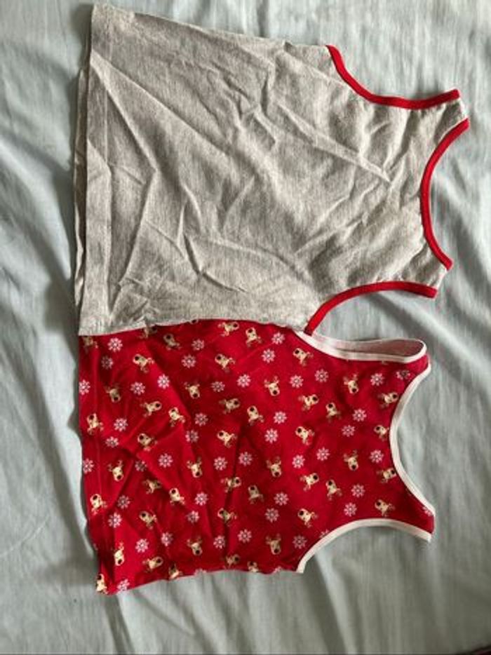 Lot de 2 tricot de peau / débardeur Noël primark 3 ans / 4 ans - photo numéro 4