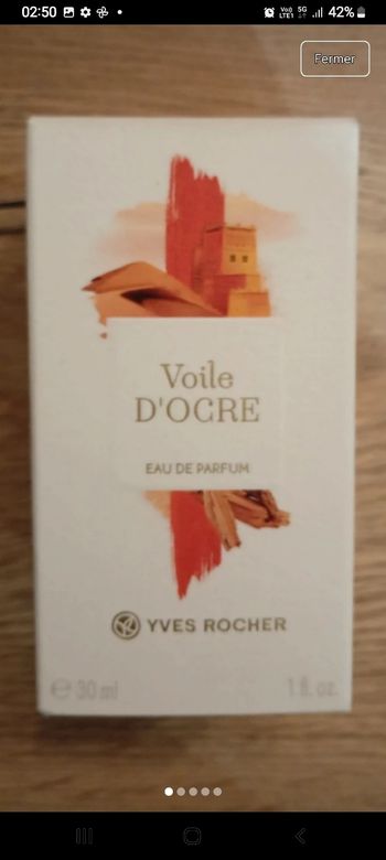 Voile d'ocre neuf 30 ml
