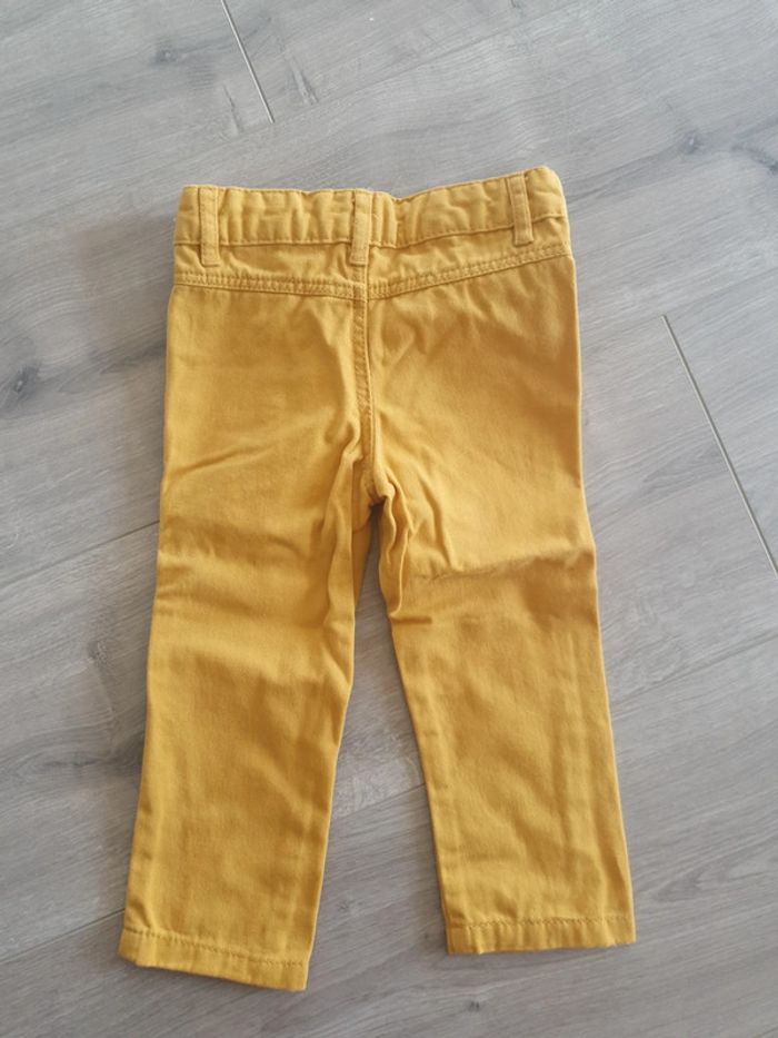 Jeans 6 mois jaune moutarde - photo numéro 3