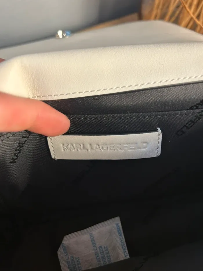 Sac bandoulière Karl Lagerfeld Crème neuf - photo numéro 7
