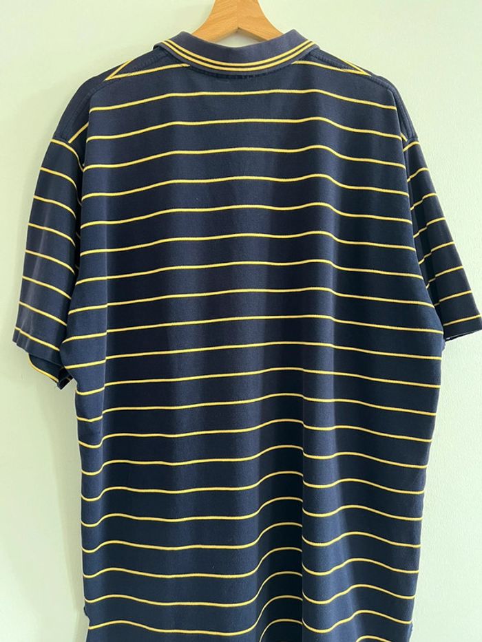 Polo Ralph Lauren vintage taille XXL couleur bleu marine rayure jaune. - photo numéro 2