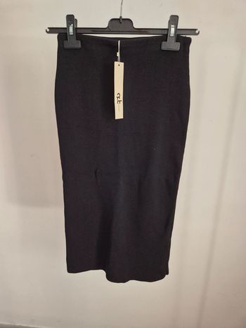 Jupe crayon moulante noir femme S Panacher neuve étiquetée