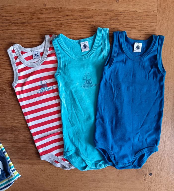 Lot bodies débardeurs petit bateau
