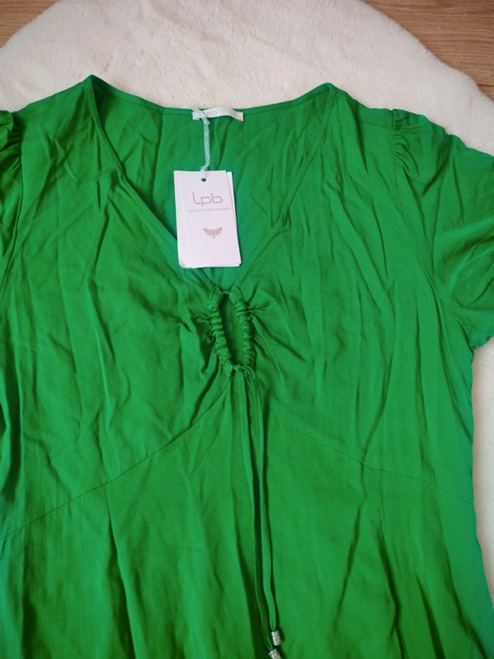 Robe longue Asymétrique les petites bombes verte 42 - photo numéro 4