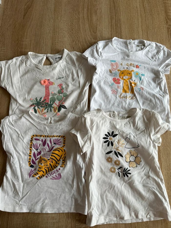 Lot de 4 tee shirts 18mois