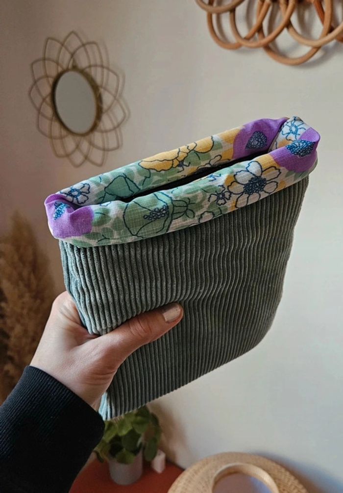 Pochette de livre velours côtelé - photo numéro 2