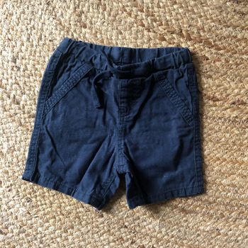 Short bleu marine 12mois