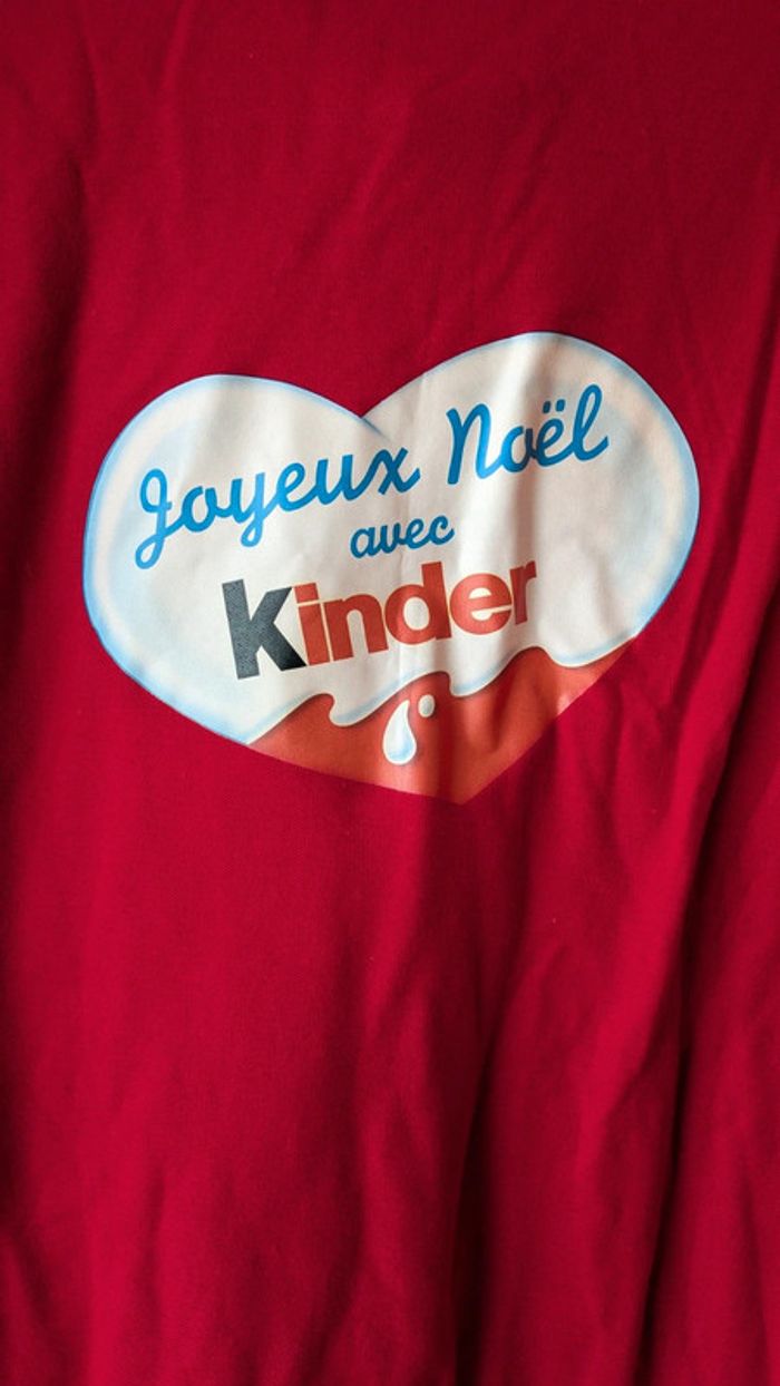 Tee-shirt manches longues KINDER édition NOEL