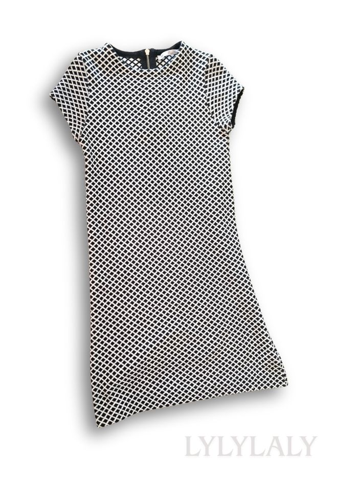 Robe Zara Knit motif losanges noir & blanc - photo numéro 6