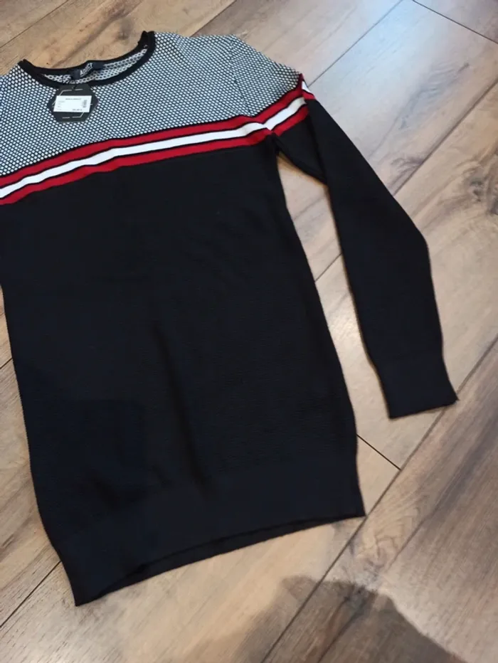 Pull noir uni manches longues homme xxl - photo numéro 3
