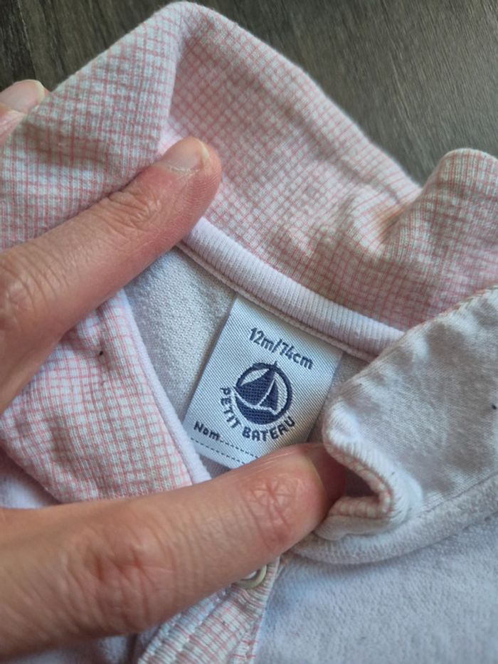 Beau pyjama velours 12 mois Petit bateau - photo numéro 3