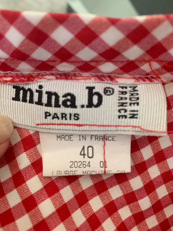 jupe vintage vichy Mina.B made i 🇫🇷 taille 40 - photo numéro 8