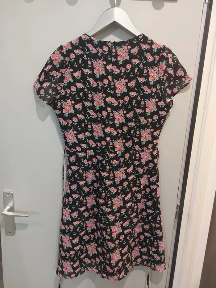 Robe d'été legere cache cœur à fleurs - photo numéro 2