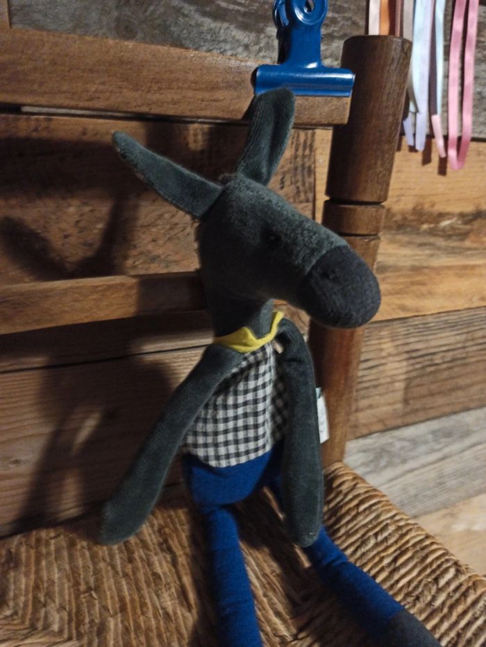 Doudou hochet âne Moulin roty pomme des bois tbe - photo numéro 4