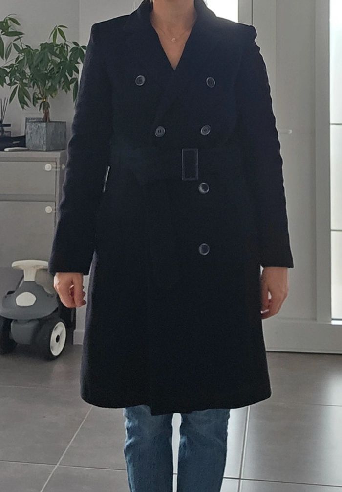 Manteau laine noir Laura clément 38