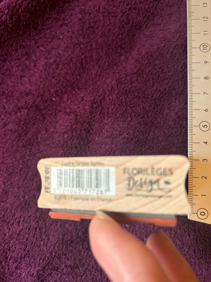 Tampon en bois cadre larges lignes Florilèges Design - photo numéro 4