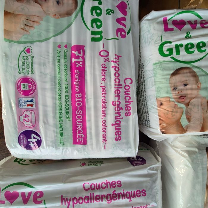 Couche Love Green Taille 4+ : 168 couches (4×42) - photo numéro 4