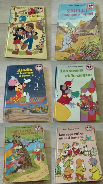 6 livres Disney