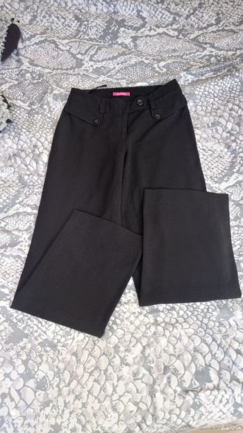 Pantalon noir jambes larges Top Studio taille S