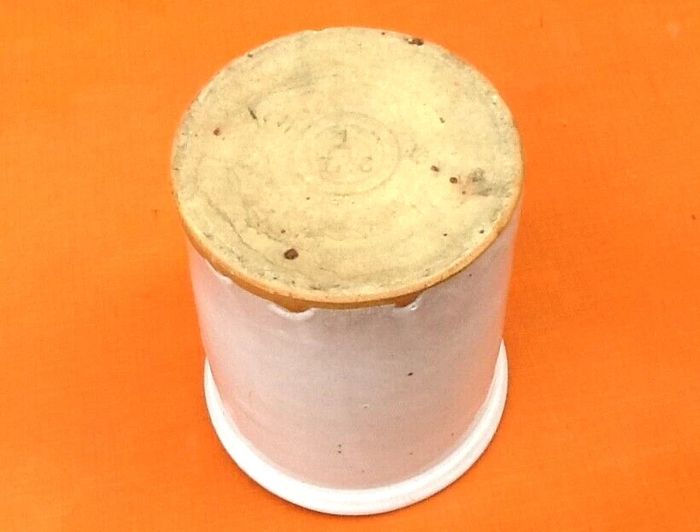 Ancien pot à graisse, confiture, moutarde... céramique émaillée - photo numéro 6