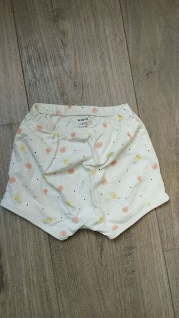 Short fruits Kiabi 12 mois