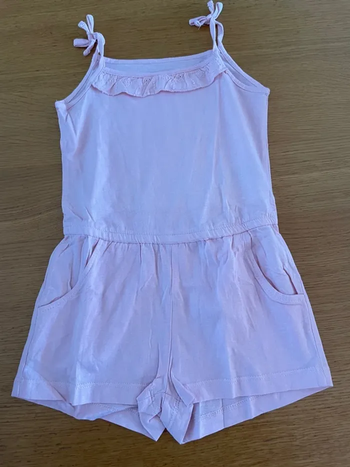 Combinaison short coton fille lupilu 12-24 mois