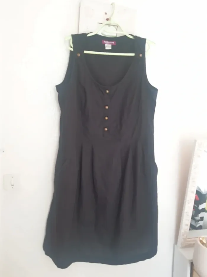 Robe noir lin 48/50