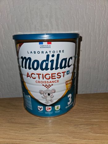 Lait 3eme age modilac actigest