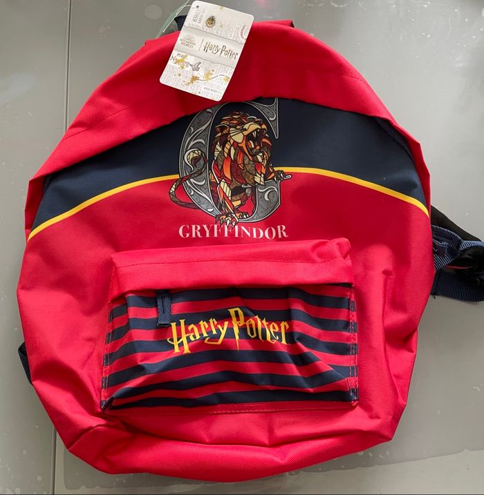 Grand sac à dos cartable Harry Potter rouge - photo numéro 2