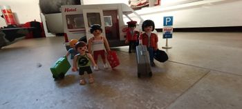 Mini bus de l'hôtel playmobil