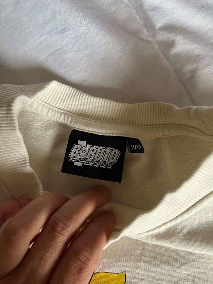 Sweat boruto, manga, beige, mixte ,11-12 ans - photo numéro 2