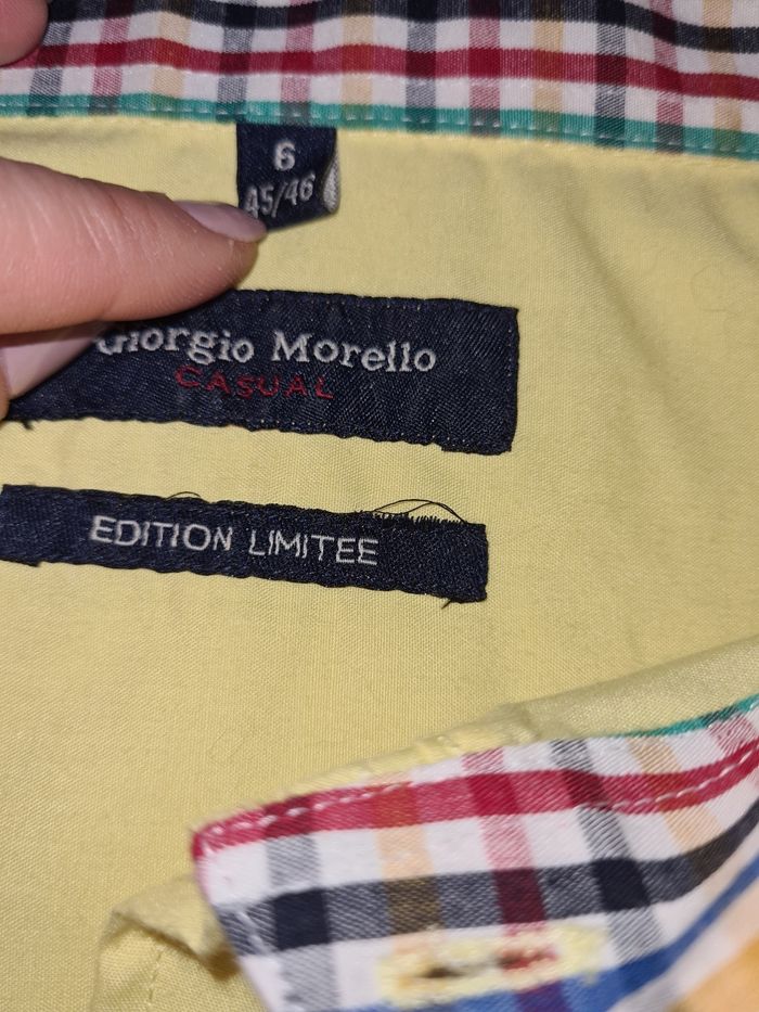 Chemise jaune pâle courte manche 45-46 xxl - photo numéro 5