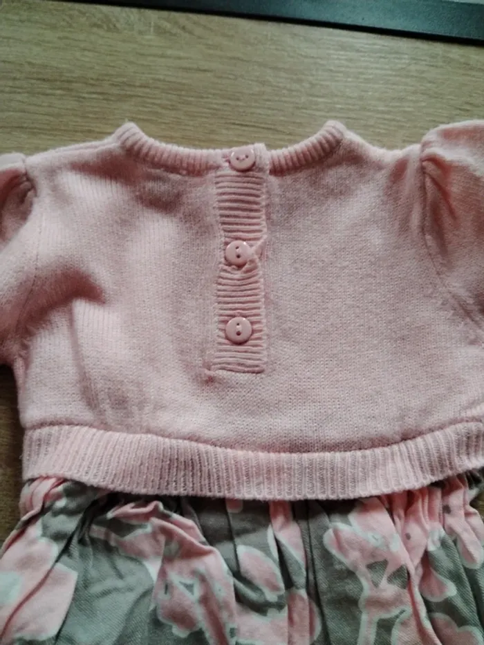 Robe bi matière 3 mois - photo numéro 3