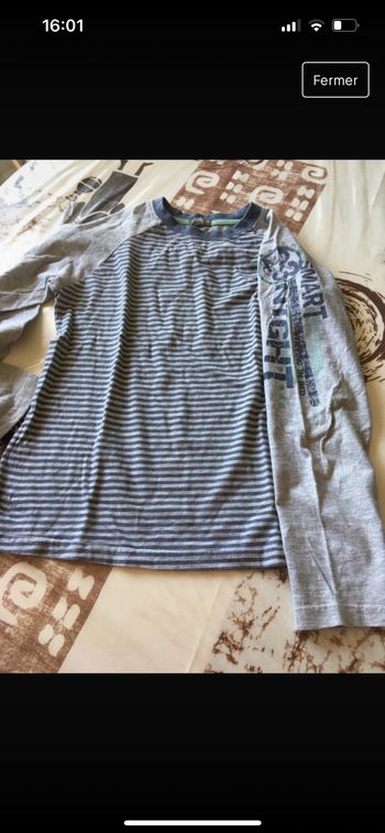 Teeshirt manches longues garçon 10 ans