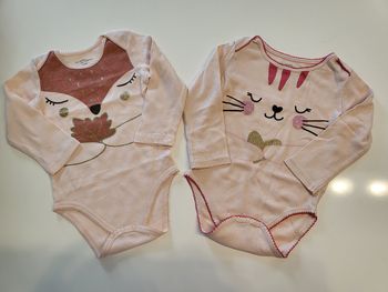 Lot 2 bodies manches longues 18 mois DPAM