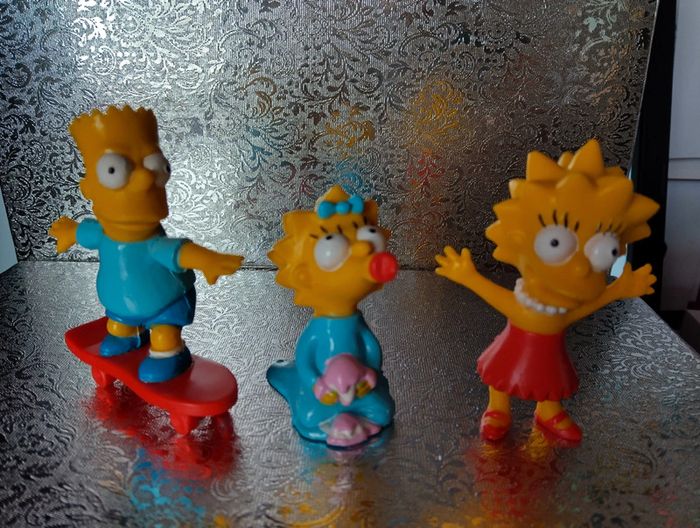 Lot de 3 figurines Simpsons vintage