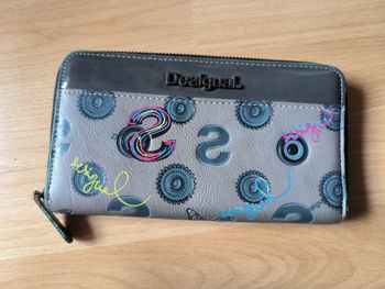 Portefeuille Desigual gris-bleu