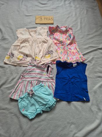 Lot bebe fille 3 mois été