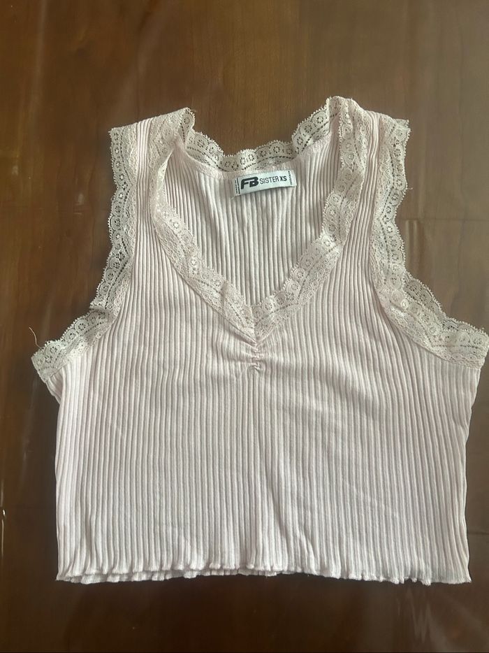 Croc top rose pale