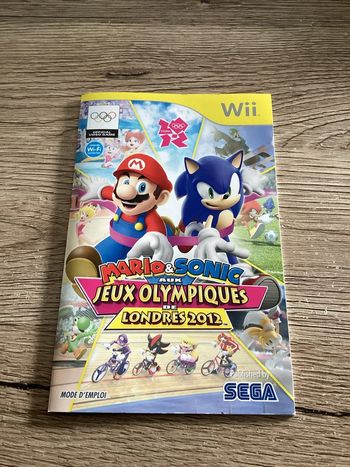 notice du jeu nintendo wii mario et sonic aux jeux olympiques de londres 2012
