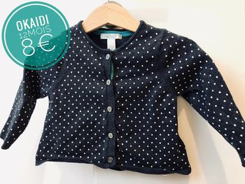 Gilet Okaidi en 12mois/1an