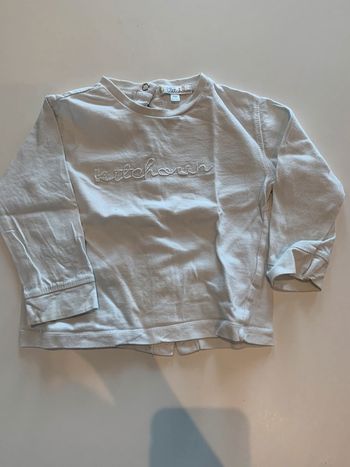 T-shirts blanc bébé Kitchoune 18 mois