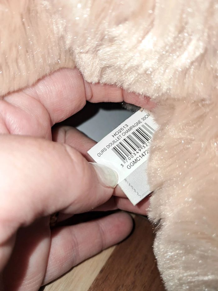 Ours douillet neuf 30cm - photo numéro 3