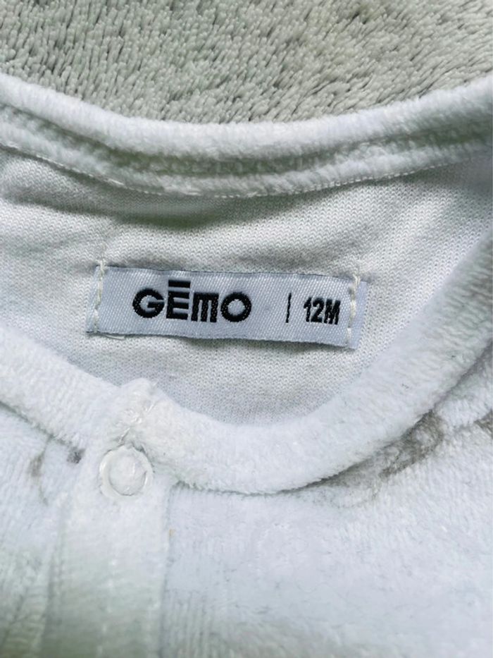 Pyjama velours, taille 12 mois - photo numéro 4